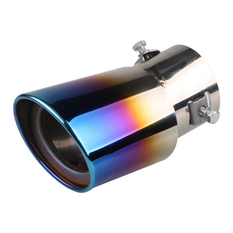 Cool model car exhaust pipe modified single pipe flue silencer