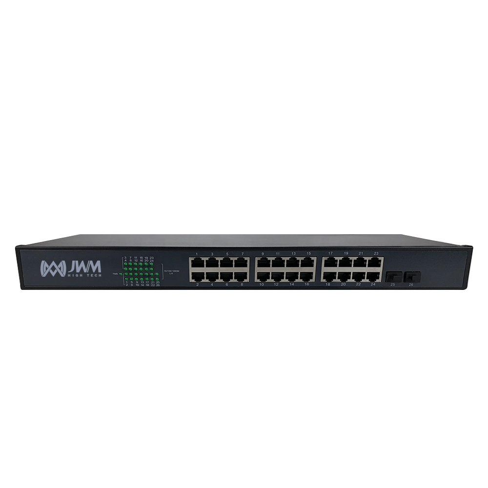 Производитель сетевой коммутатор 24 порта 100/1000 Мбит/с + 2 x Gigabit 220VAC Оптическое волокно SFP управляемый Ethernet-коммутатор