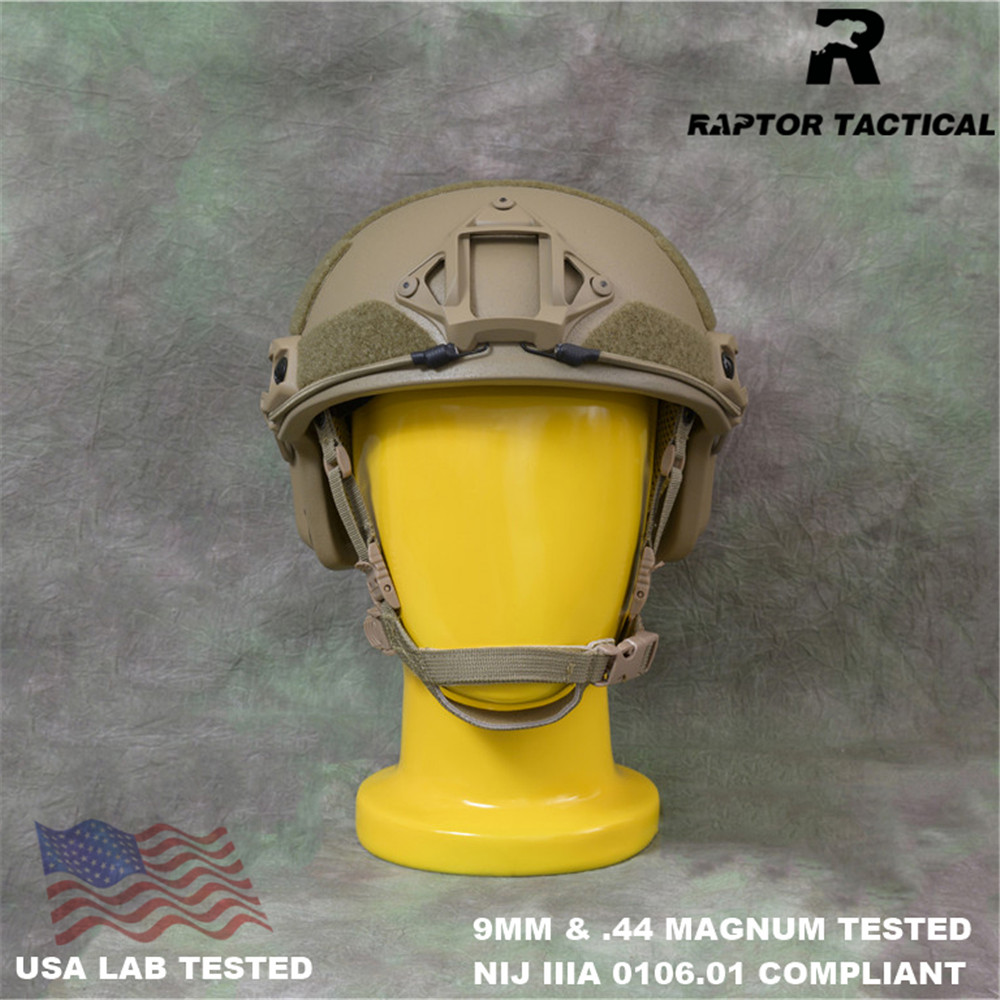 Быстрый Пуленепробиваемый Шлем Raptor NIJ IIIA 3A 0106,01, сертифицированный ISO, Эпический циферблат, подкладка высокого размера XP Cut UHMWPE, пуленепробиваемый шлем