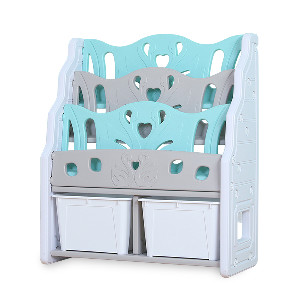 Hobby Tree New Plastic indoor children toy storage baby book shelf