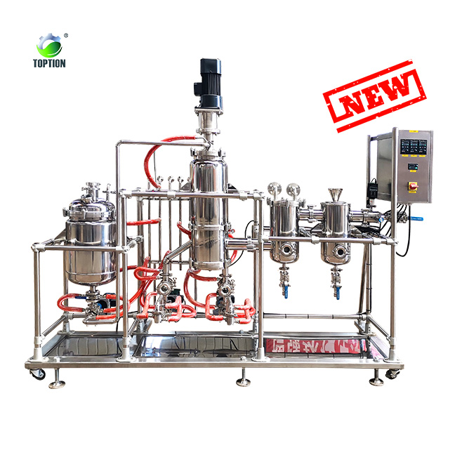Thin film evaporator hemp oil extraction machine stainless steel thin film evaporator