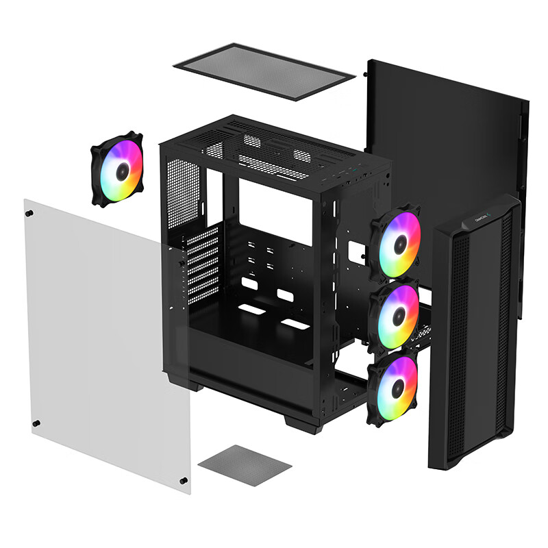 Черный чехол для компьютера Deepcool cc560
