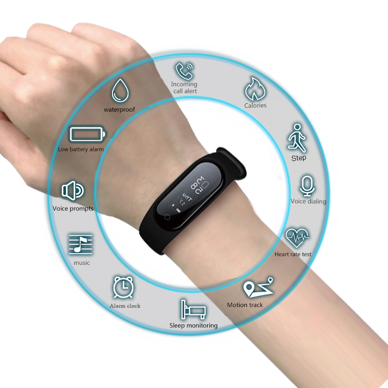 Fit бит Смарт часы с Bluetooth гарнитура 2 в 1 последние 2018 Android Спорт водонепроницаемый браслет Смарт часы фитнес