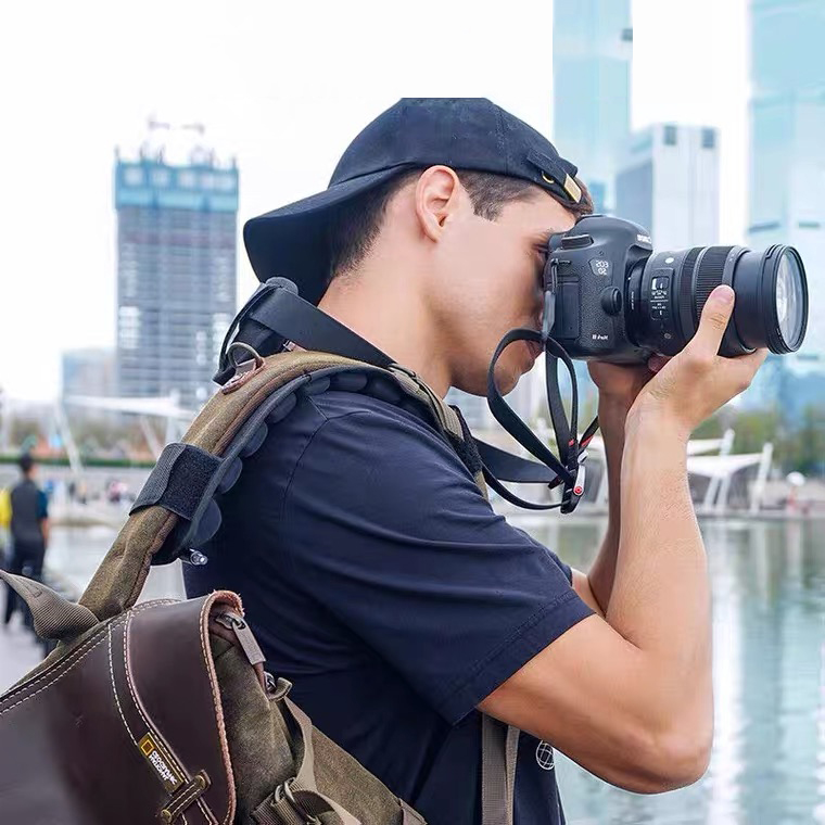 Dongguan Manufacture offer cheap custom Reusable decompression camera shoulder strap quick release camera strap