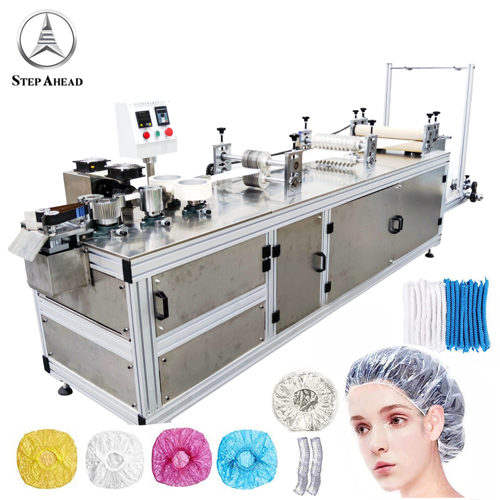 Medical Cleanroom Food Industry Pp Nonwoven Disposable Bouffant Cap Head Covers Making Machine