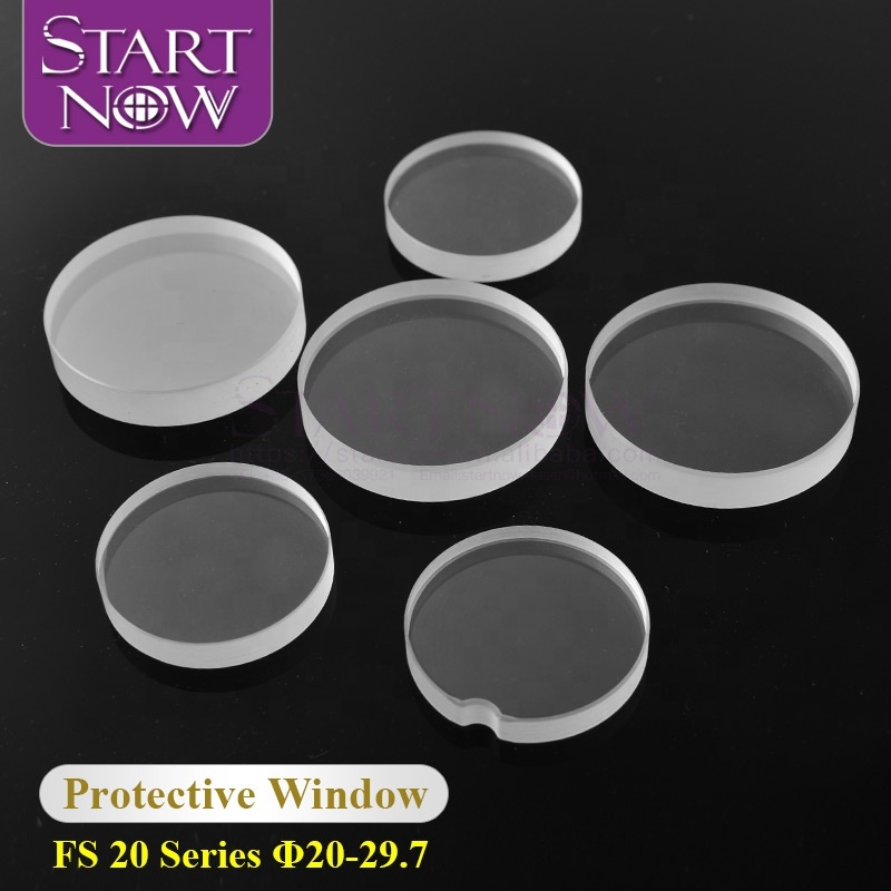 Startnow Dia.20mm Series Fused Silica Laser Protective Window For 1064nm Fiber Laser Machine 25x3 Quartz Optical Protection Lens