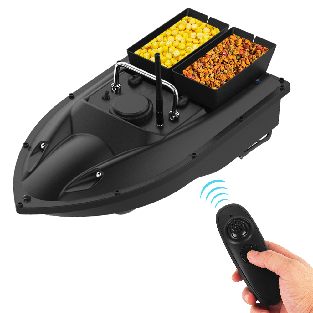 V666 Waterproof Wireless Remote Control Fishing Bait Boat With Double Bait Containers Fish Feeder Device