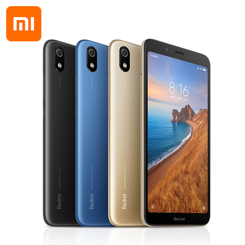 Глобальная версия Xiaomi Redmi 7A 7 объемом 2 Гб RAM, 16 ГБ ROM, мобильный телефон, 5,45 "Snapdargon 439 Octa core Xiaomi redmi 7A мобильного телефона