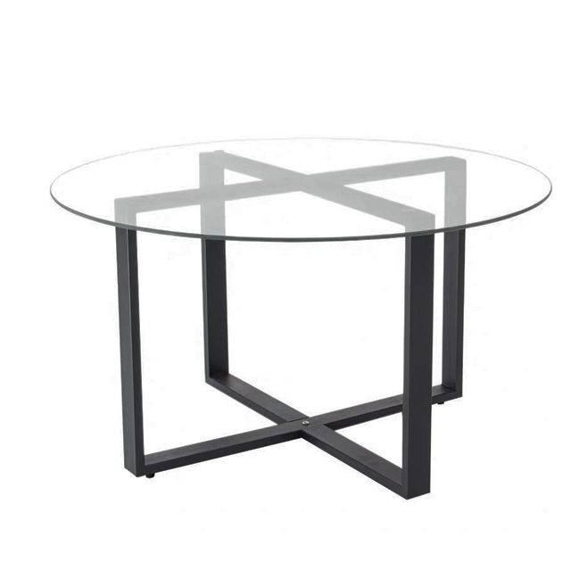 New arrival 10mm thick tempered round table top glass with polished edge