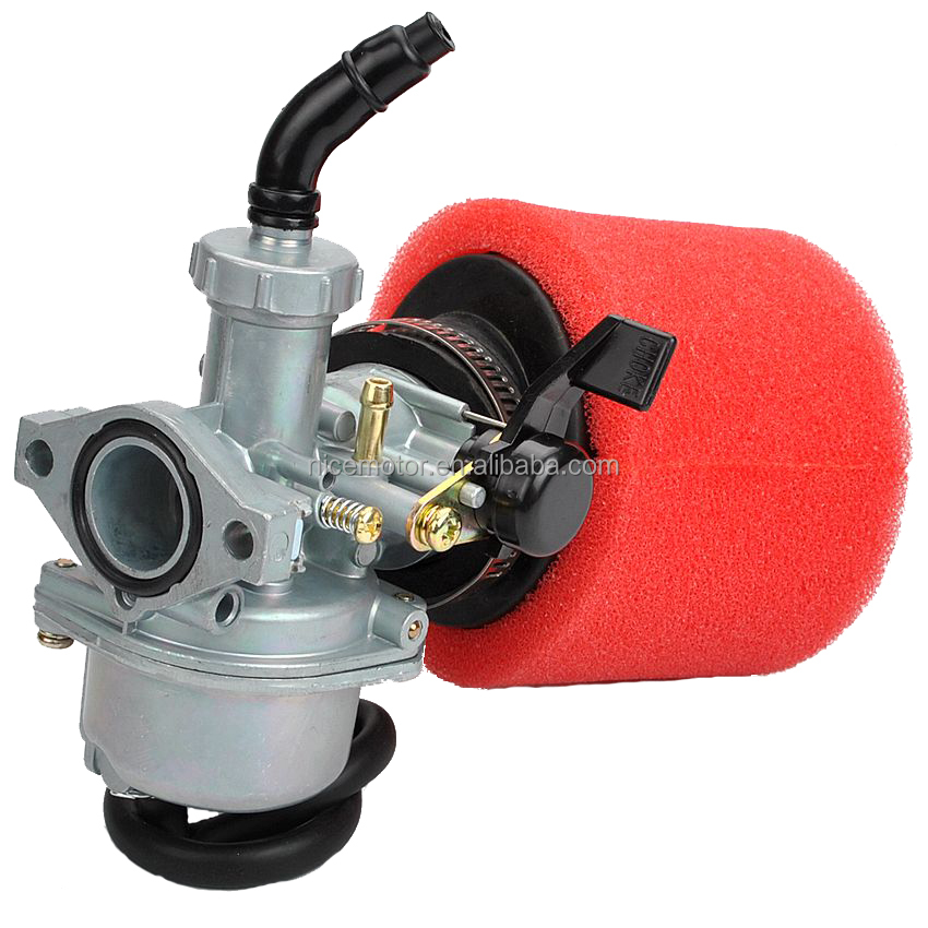 motorcycle Engine PZ22 22mm Carburetor & 38mm Air Filter For 125cc Apollo Bosuer xmotos Kandi dirt/pit bikes monkey bikes ATV