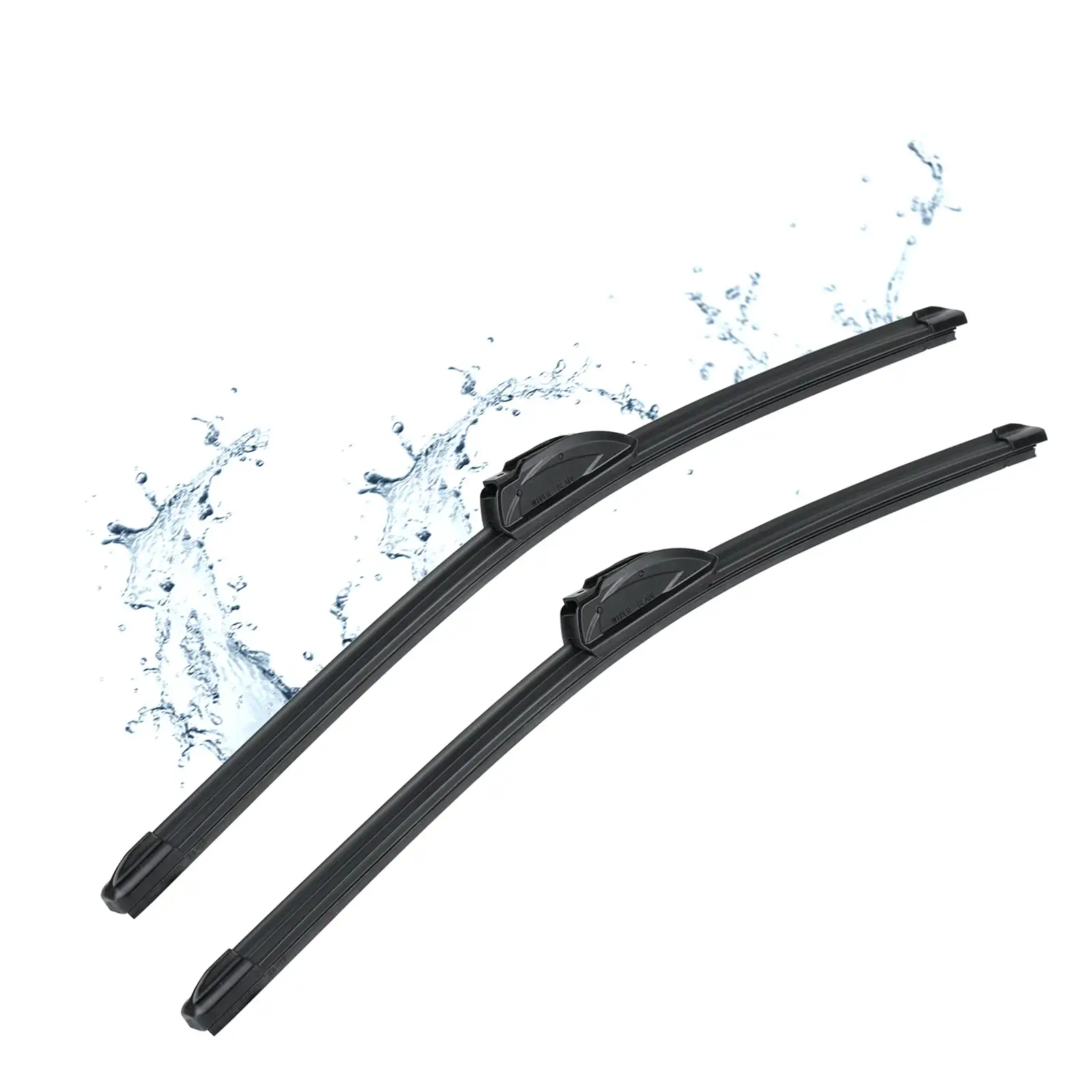 MUSUHA Boneless Flat Wiper Blade For Bosch Type 14 to 26 Inch Universal U Hook Single Car Windshield Wiper Blades