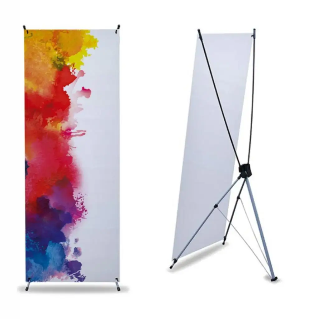 JUTU Direct Sale Free Samples Available 60x160 Roll UP Banner Stand Custom X Stand Display Banner