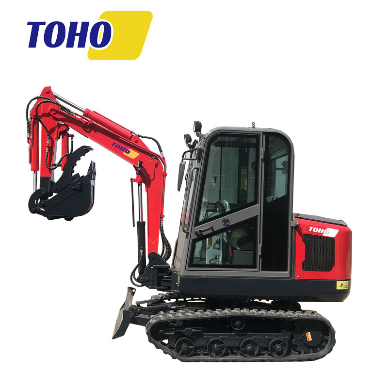 TOHO New Mini Crawler Digger Excavator bucket Machine Minibagger Farm CE Epa Engine 2.5 Ton Excavator