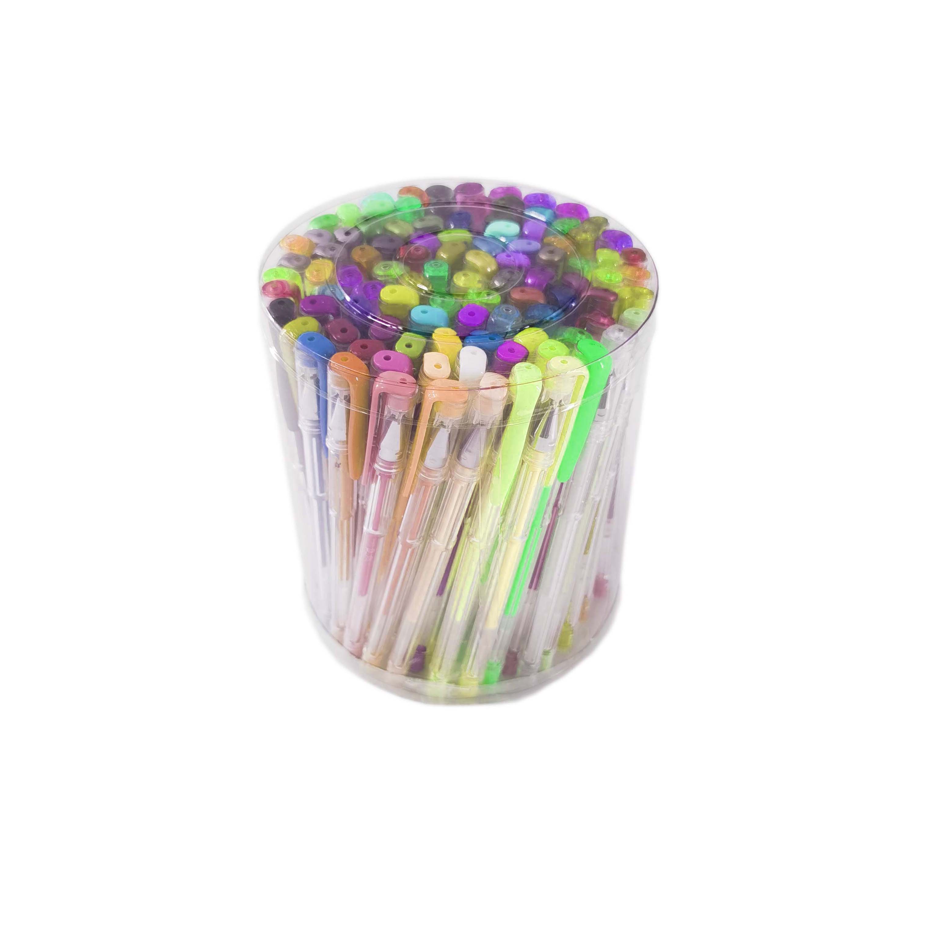 Soft Pink Heart Glitter Gel Pens Promotional For Kids