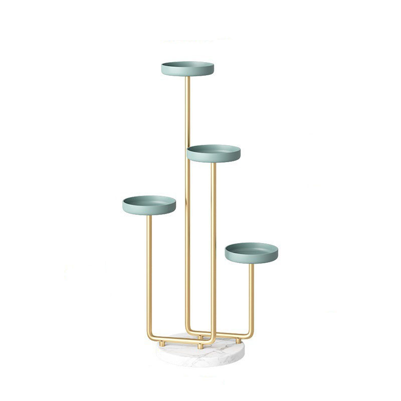 Creative Wrought Iron Multi-Layer Flower Stand Indoor Outdoor Floor Plant Stand