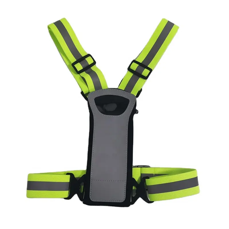 Shenzhen Reflective Vest Manufacturer Running Led Safety Vest with Pouch for Phone