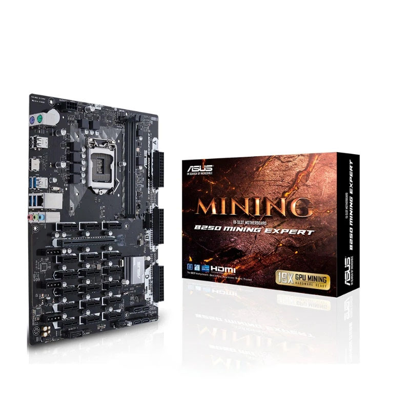 19GPU For Asus B250 MINING EXPERT Original new Desktop Intel B250 B250M DDR4 Motherboard LGA 1151 SATA3 M.2