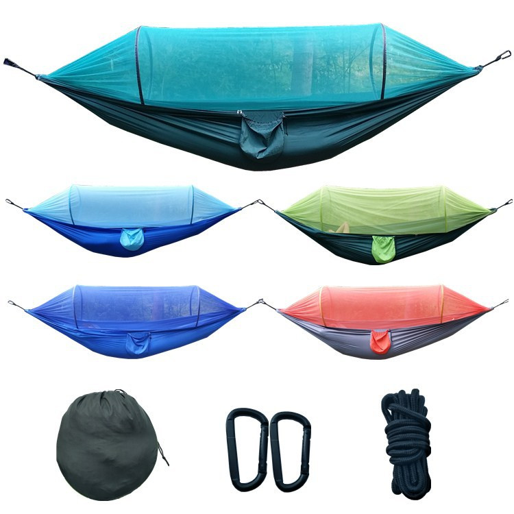Parachute cloth net hammockmosquito net picnic hammock portable anti-mosquito hammocks