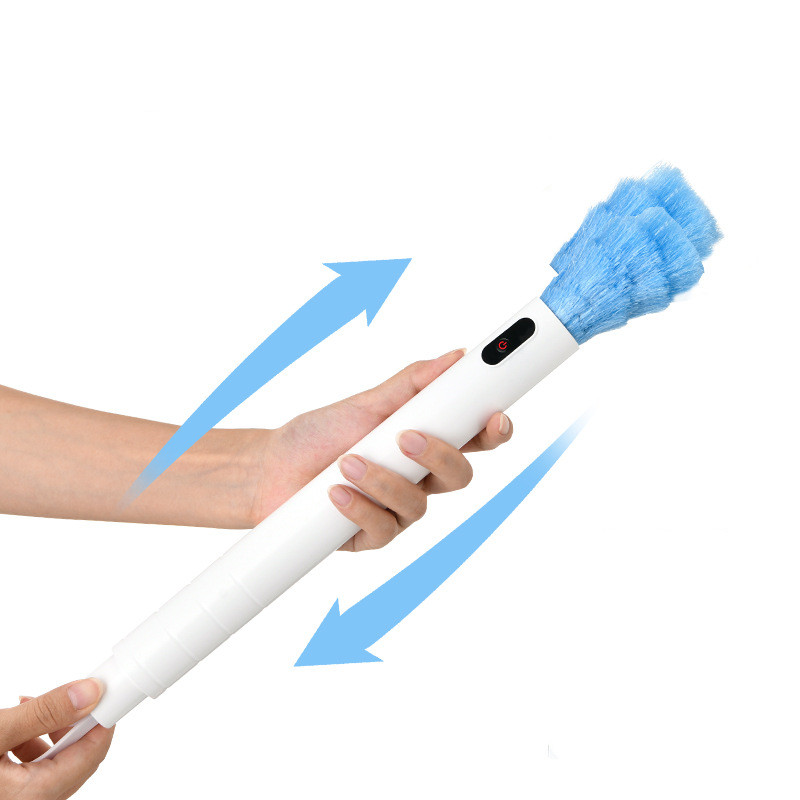 Spin Duster 360 Adjustable Electric Feather Cleaner USB rechargable with Touch Button, Electric telescopic Duster