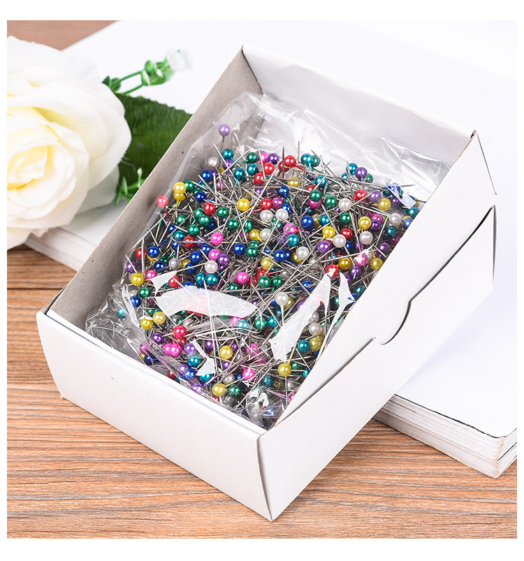 Color black white pearl pin pearl pin manual positioning pin 800 white box