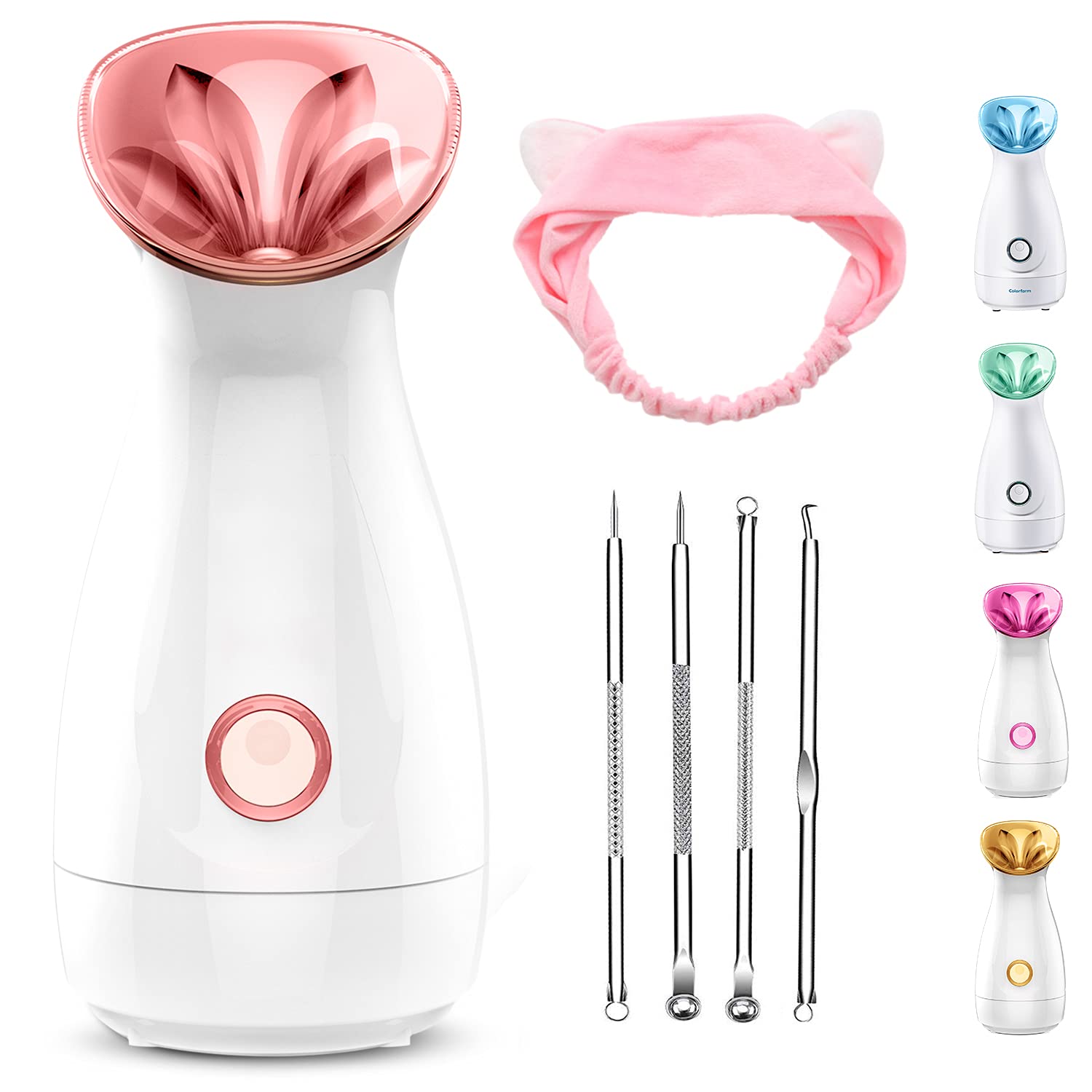 CE Approved Ionic Facial steamer Large Capacity Deep Cleansing Face steamer Electric Spa Face Steamer