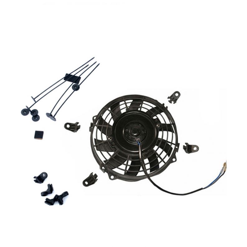 Uinversal 12V 24V 80w 120w 07 ''09 10'' 12 "14" 16 дюймов автомобиля двойной вентилятор радиатора для LANDCRUISER