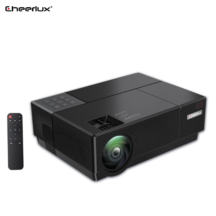 Cheerlux LCD Native 1920x1080 FHD 4000 люмен проектор настоящий 1080p Мультимедийные проекторы для домашнего кинотеатра и офиса обучающий проектор