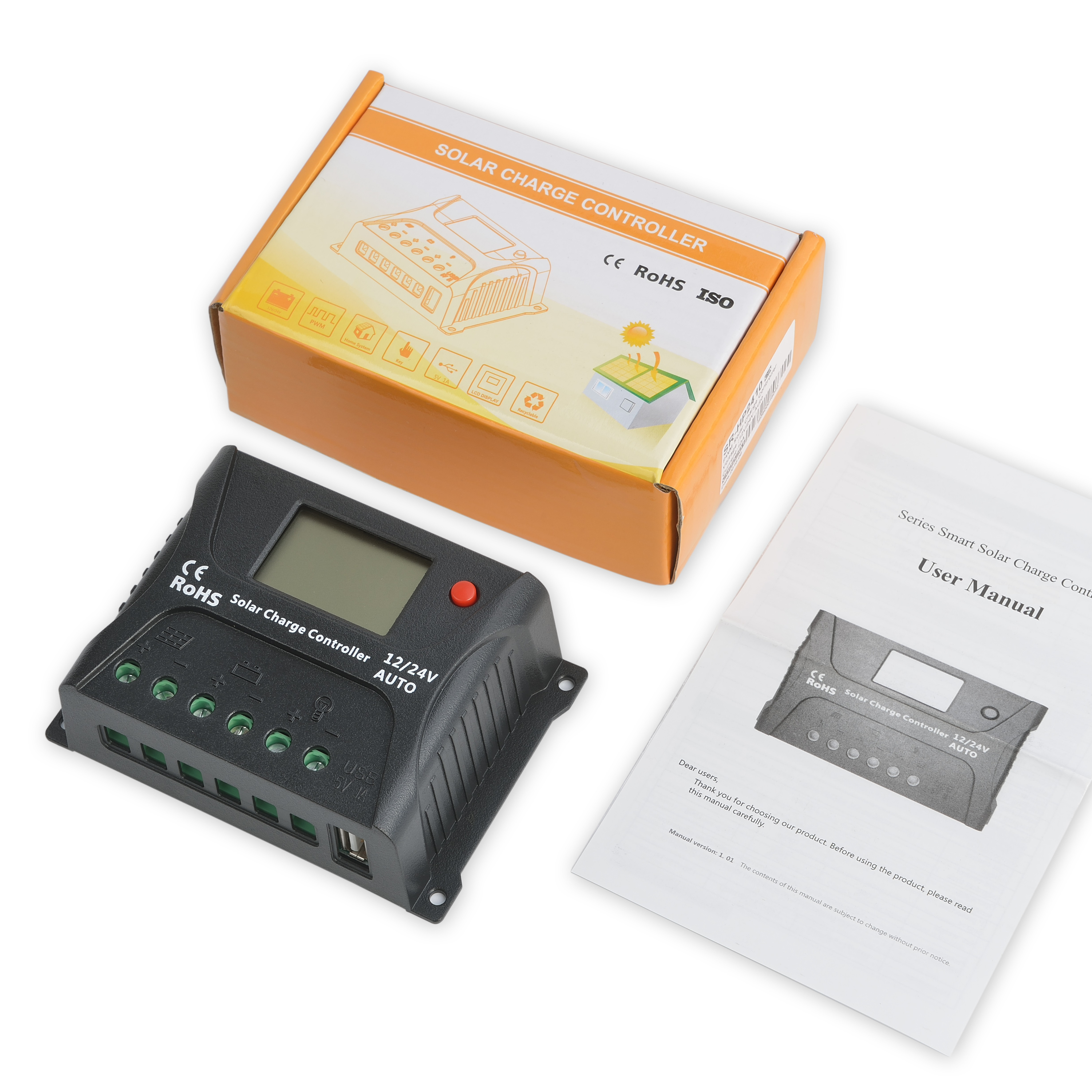 Good Quality 30A PWM Solar Charger Regulator Controller with USB Output