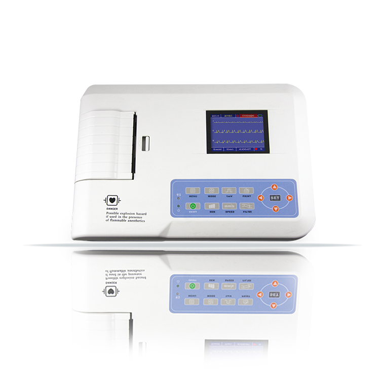 CONTEC ECG300G портативный 3 канала 12 монитор ЭКГ ветеринара
