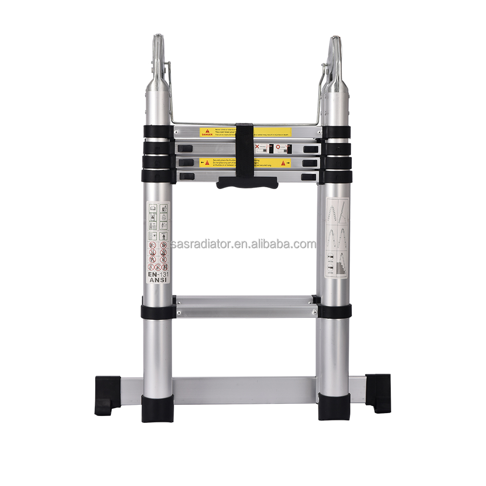 Telescopic Ladder Fire Escape Ladders Aluminum Alloy 6063 T5,aluminum Industrial Ladders 3--8steps Farmhouse 320cm--500cm 100PCS