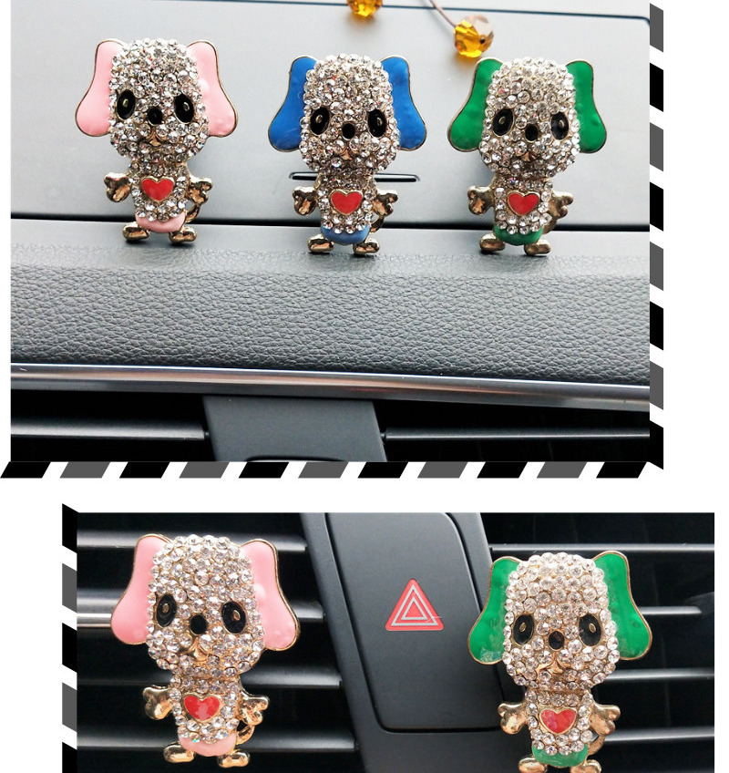 Diamond Dog Universal Car Air Conditioner System Car Perfume Vent Clips Air Freshener Car Aromatherapy Diffuser