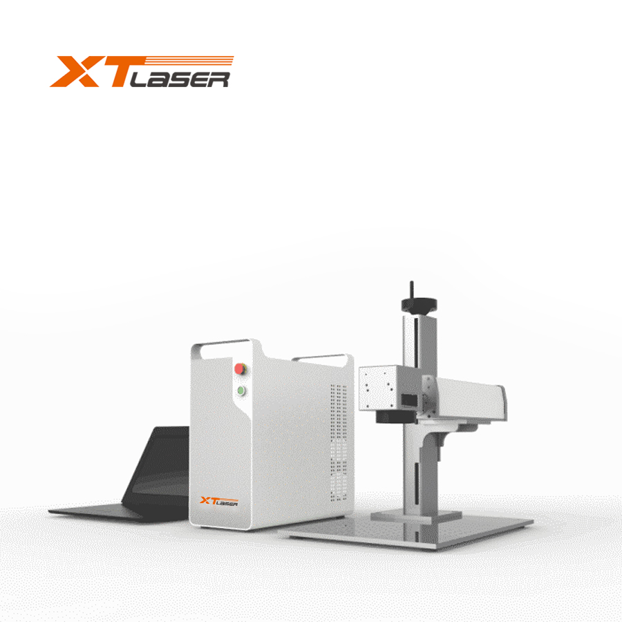 Cnc промышленный горячая распродажа 20 Вт волоконный портативный лазерный индукционный принтер для ювелирных изделий/пресс-форм/пластиковых Id-карт