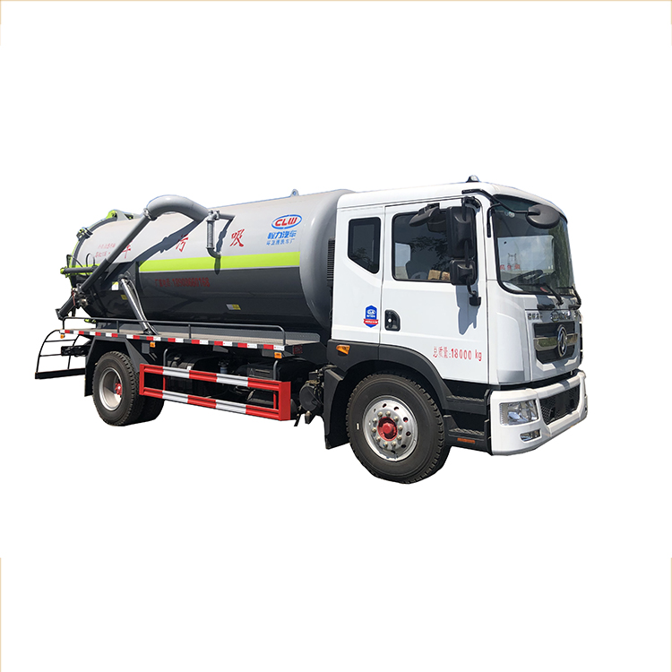 Cheap factory price 18000kg gross vehicle weight 9870,9805kg payload 8000kg curb weight sewage suction tank truck sale