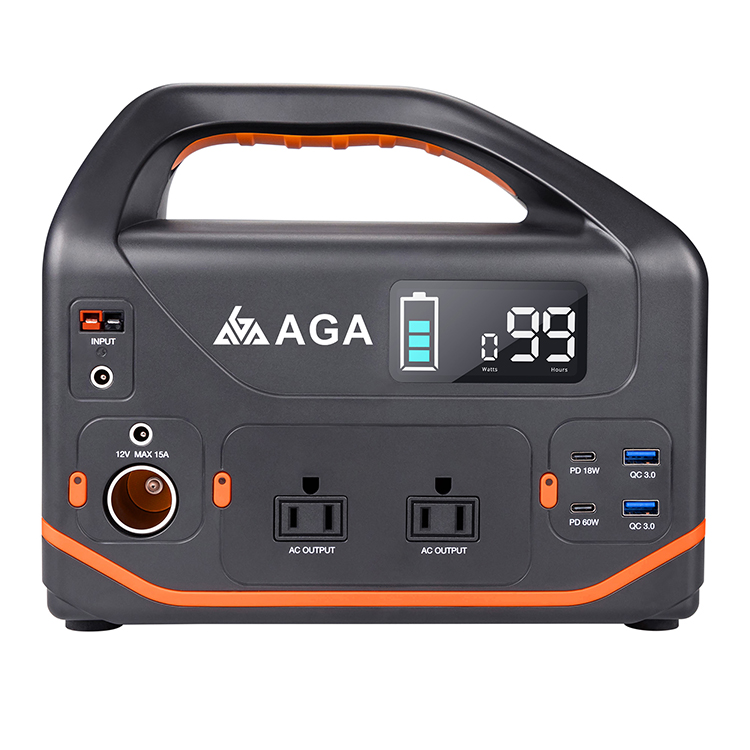 Aga High-power Ac Dc 1000W 500w Portable Generator Solar Power Station With Solar Panel