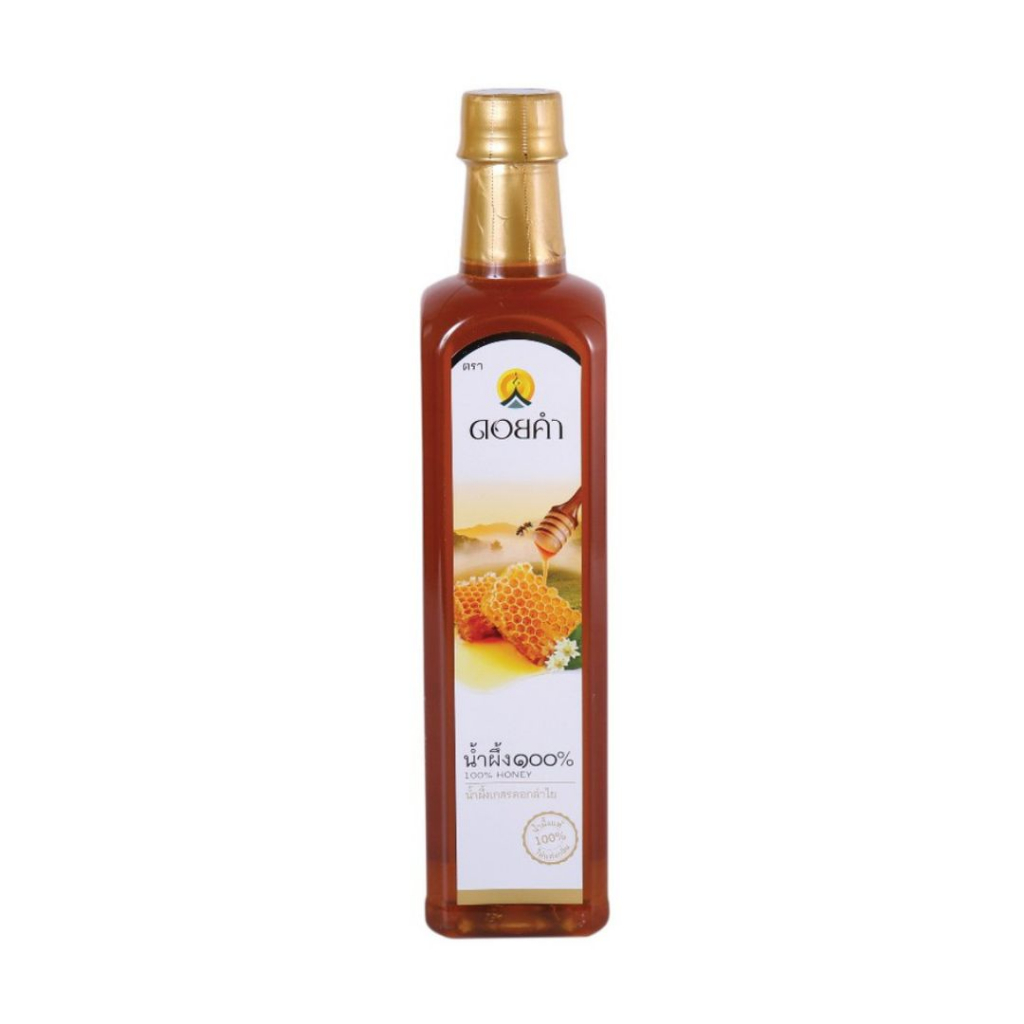 High Quality Premium Ready To Eat Honey Product From Thailand By Doi Kham Real Longan Pollen Honey 100% Weight 770 ML.