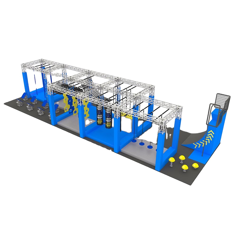 ZHREGION New Style Large Commercial Exercise Equipment Indoor  Ninja Warrior Course for both kids and adults