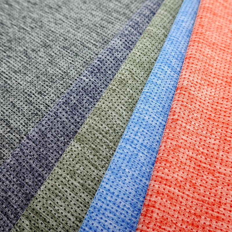 Quick-Drying Nylon Polyester Spandex Blend Knitted Mesh Fabric for Sportswear