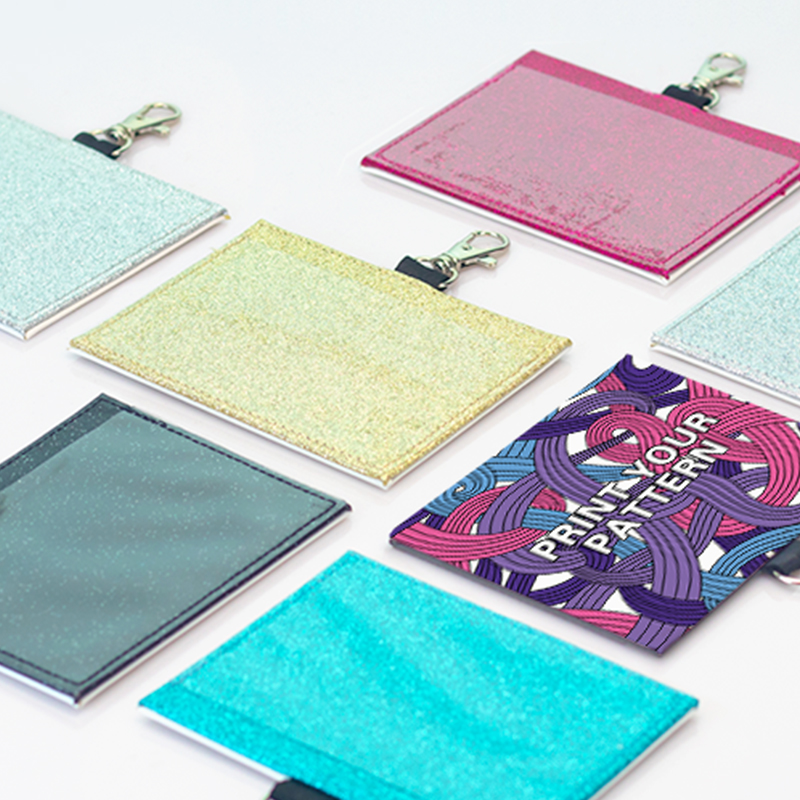 In Stock Fast Shipping PU Glitter Vaccine Card Protector Passport Holder with Vaccine Card