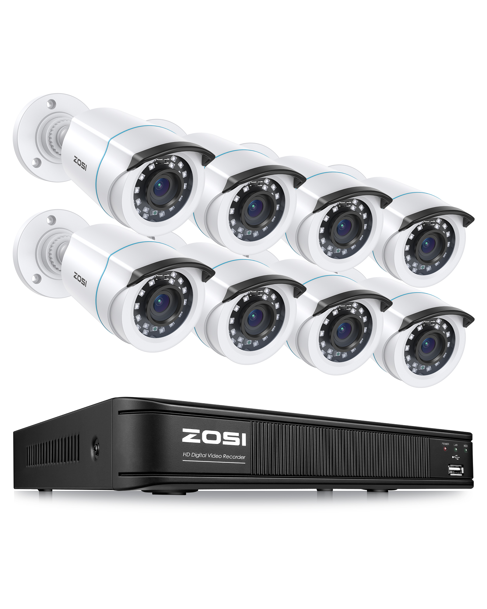 Низкая цена 2MP 8-канальный сетевой видеорегистратор DVR cctv системы комплект Открытый безопасности камера ночного видения аналоговая камера системы скрытого видеонаблюдения