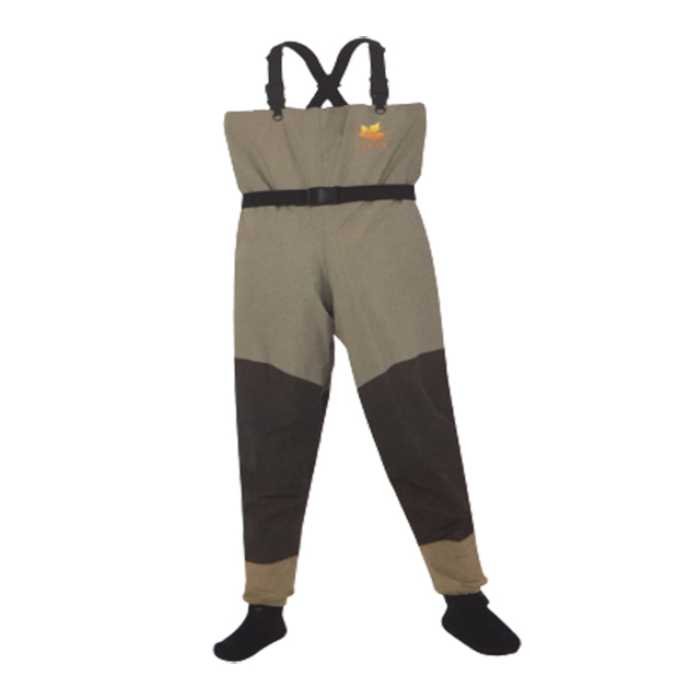 Breathable pants - Men's and women's stocking waders, lightweight fly-fishing waders,3 layers Polyester waterproof stocking Wade
