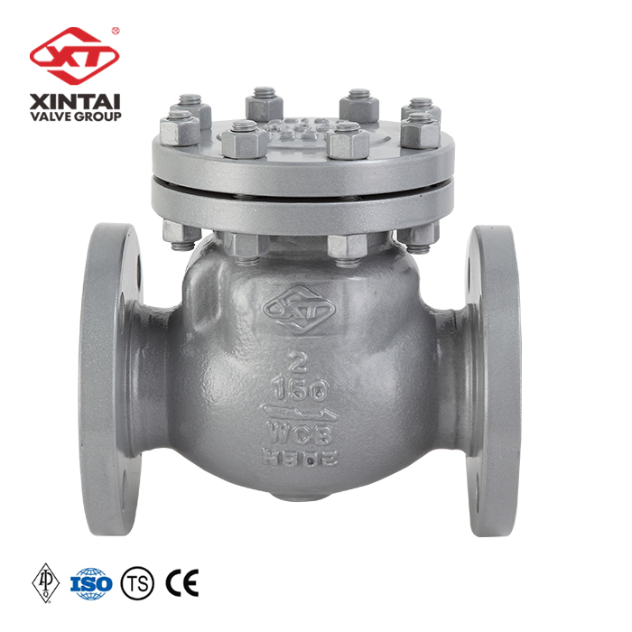 Top Quality Custom Color H44H-150LB Mini 2 Inch API Flanged Metal Carbon Casting Steel WCB Check Valve