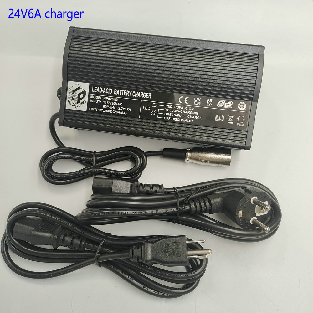 ELECTRIC BIKE SCOOTER CHARGER 24V6A EU USA UK AU CONNECTOR CUSTOMIZED SHELL FOR LEAD ACID OR LITHIUM BATTERY TRICYCLE DIY PART