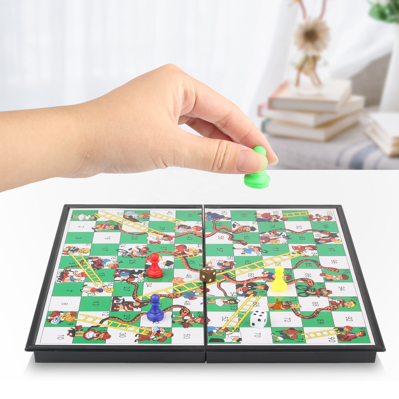 Современный дизайн, Детская семейная настольная игра, змея и лестницы, шахматы