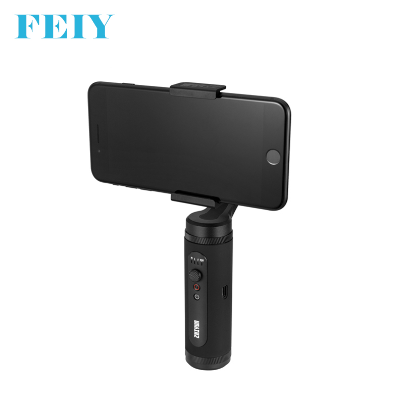 3-Axle Stabilizer Mobile Smartphone Cameras Zhiyun Smooth Q2 3 Axis Handheld Gimbal Smartphone, Small Pocket Size 260g Max