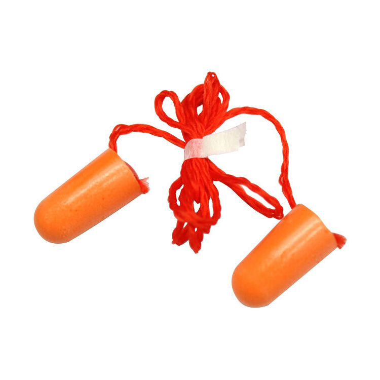 3M 1110 Foam Polyurethane bullet type Disposable corded Earplugs for Hearing Conservation