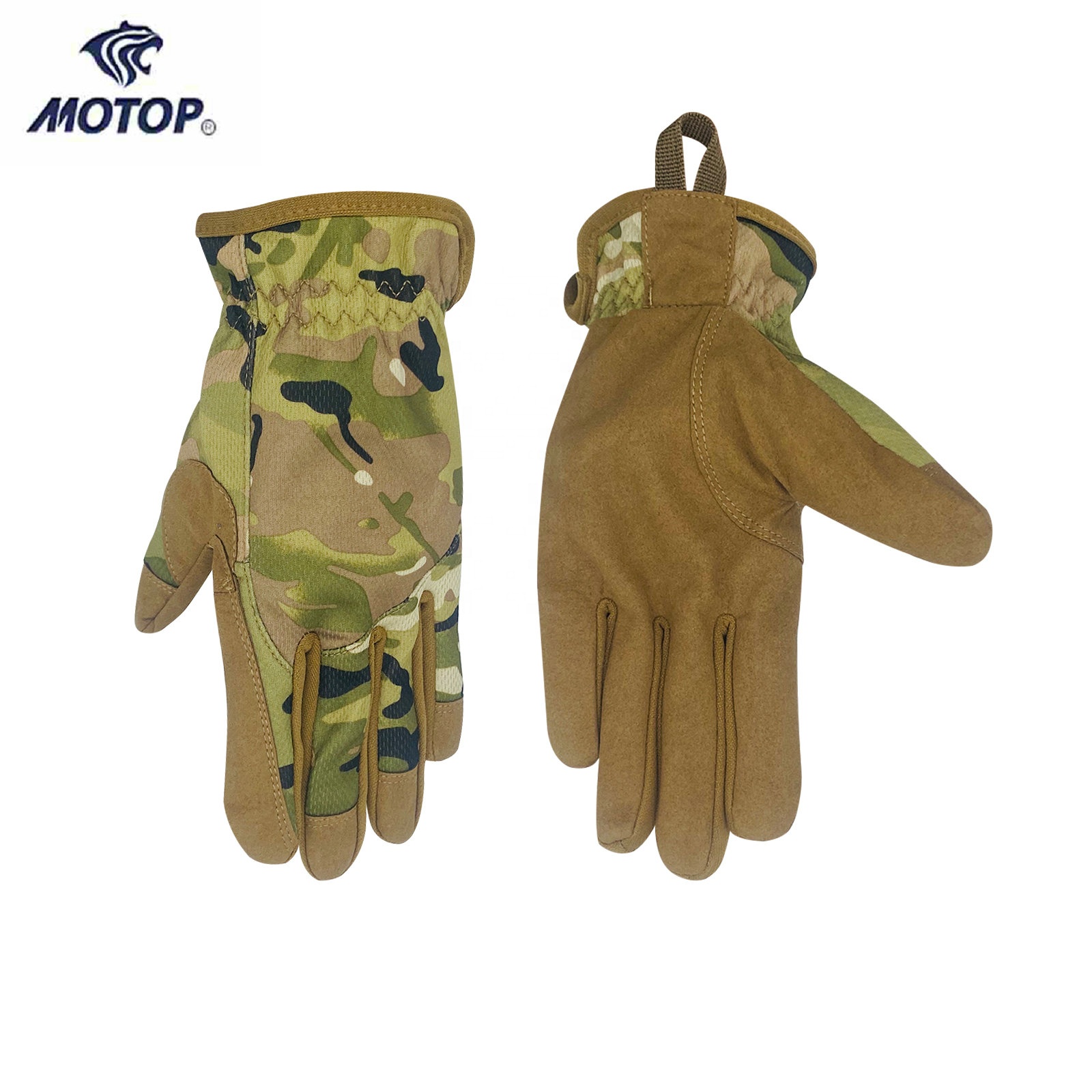 Stocked High quality camouflage hunting gloves