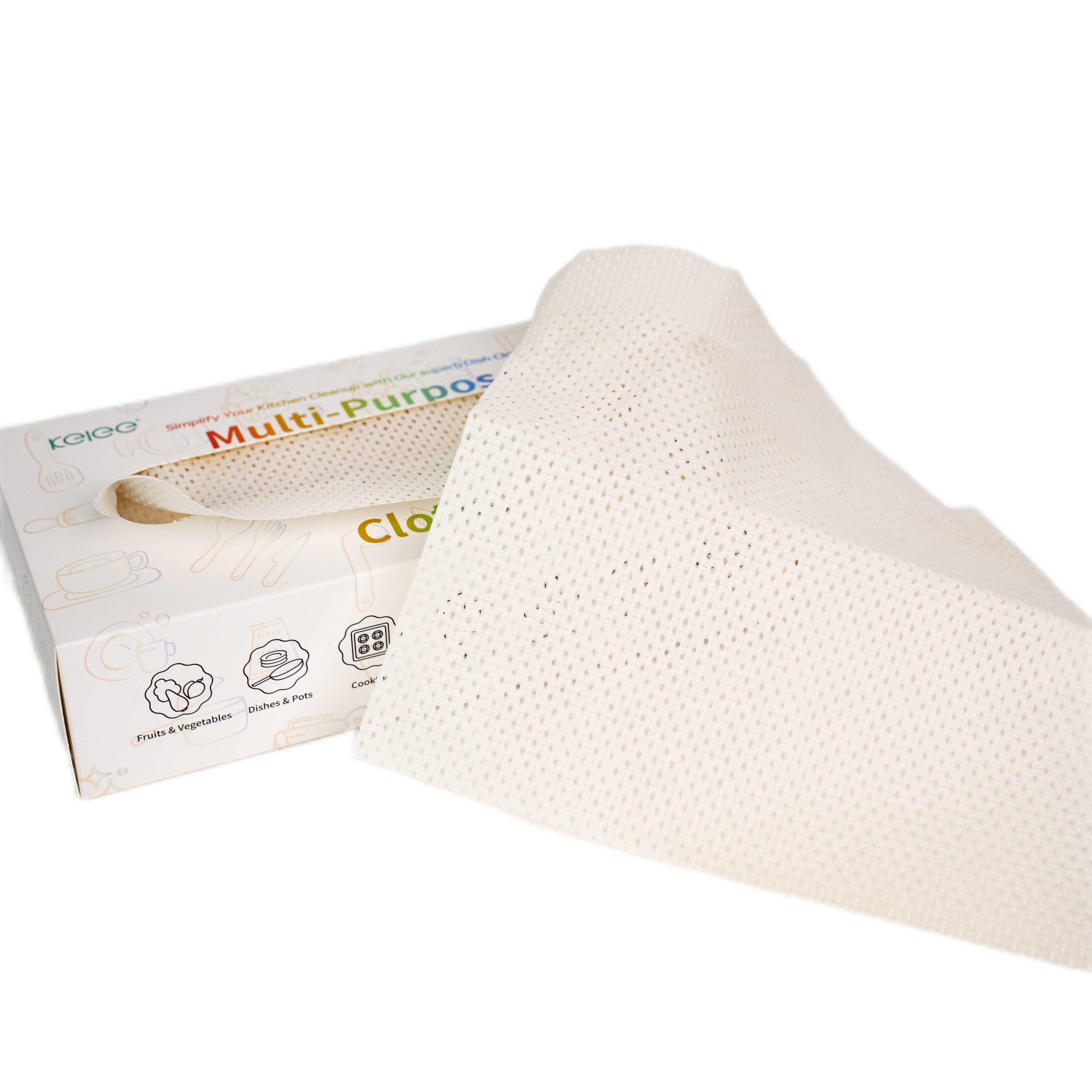 KELEE Wholesale Non-Woven Disposable Cleaning Cloth Bubble Dish Cloths Kitchen Dish Towel
