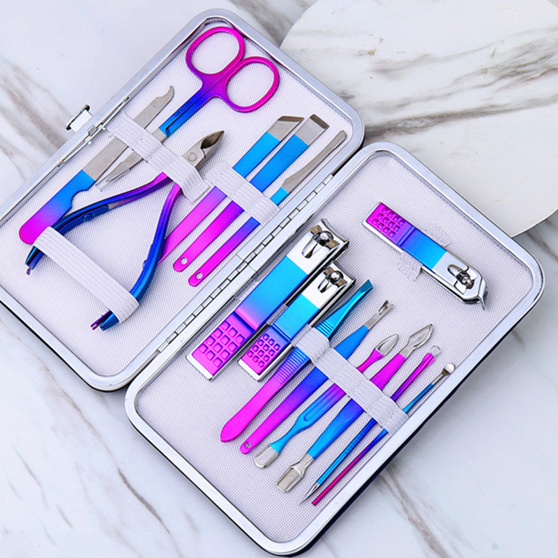 Машинка для маникюра Olecranon Dazzle Color, 7-15 шт., полный набор инструментов для маникюра и педикюра