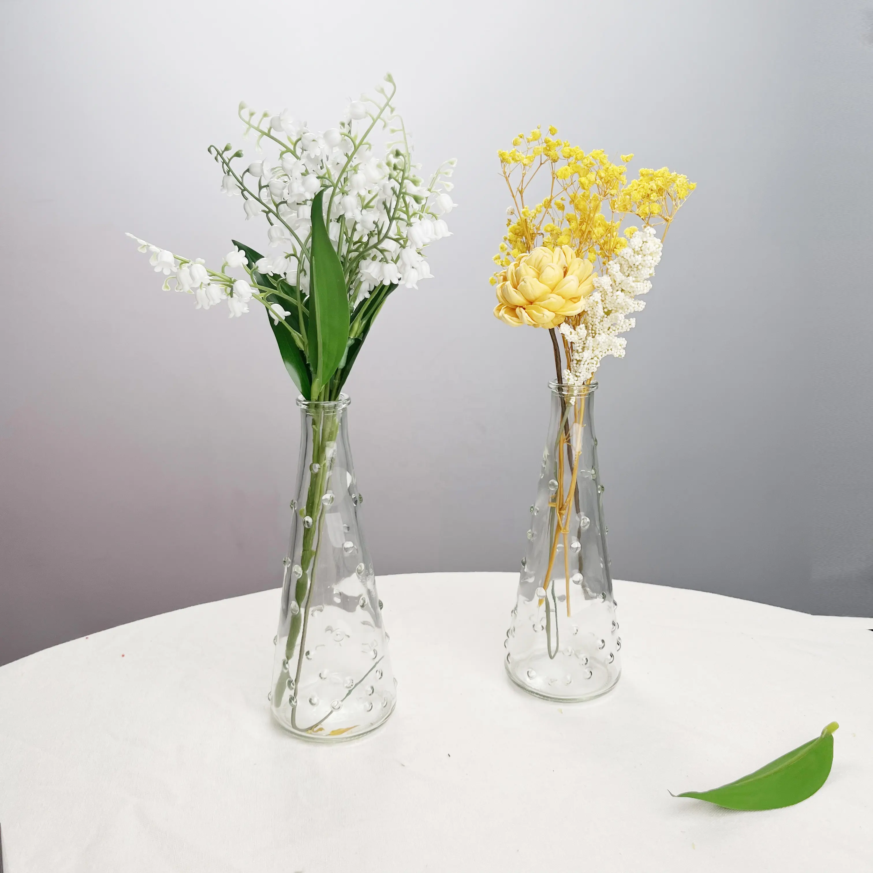 Wingo Modern Events Vase Decor Flower Vase Wedding Centerpiece Table Decoration Glass Cone Flower Vase For Events Parties