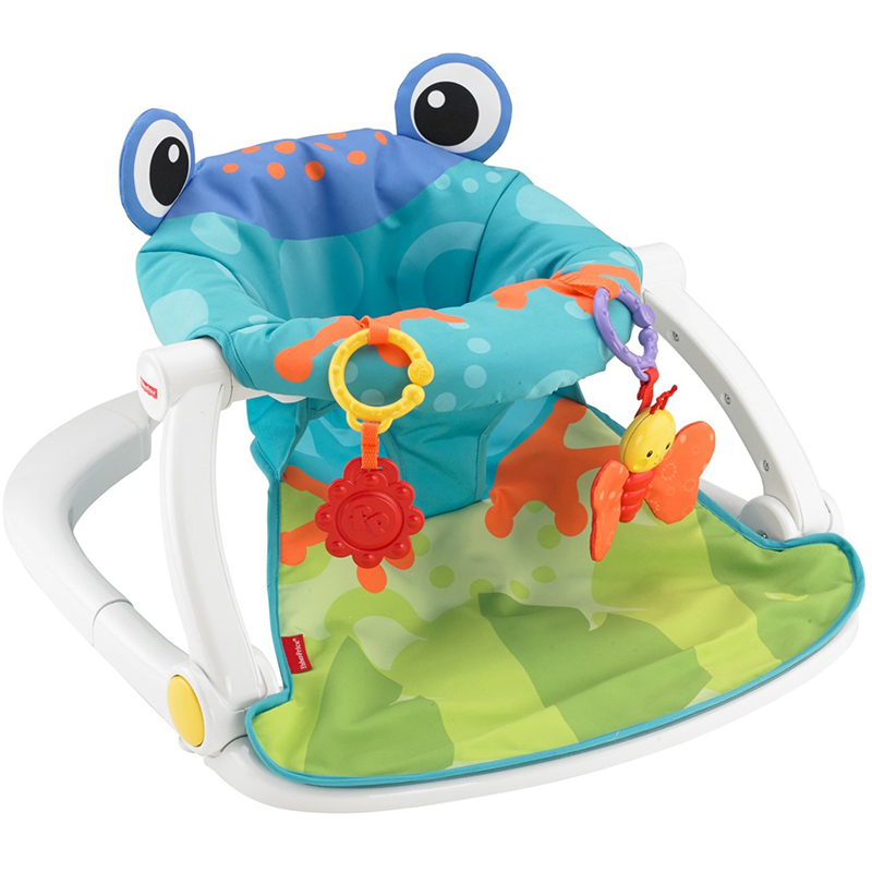 Factor price cushion chair baby soft cushion chair baby floor seat frog sitting chair portable baby bouncer